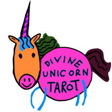 colorful, happy, bouncy, cute pink unicorn logo